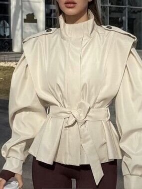 Women's Loose Round Neck Top Quality Sheer Yarn Pleated Tie Shirt Casual Fashion
